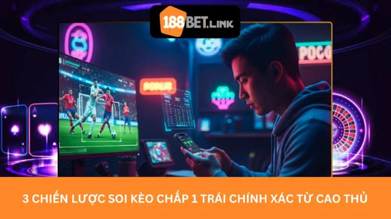 3 Chiến lược soi Kèo chấp 1 trái chính xác từ cao thủ